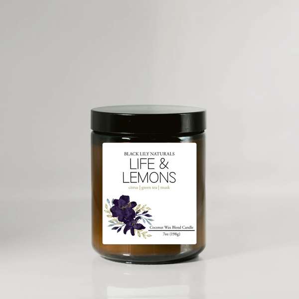 Life and Lemons Candle-7oz – BlackLilyNaturals
